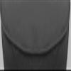 Footstool Round Pouffe Cover with Piping Ottoman Cover Cotton Black 20" Diameter x 12" Height (50 cm Diameter x 30 cm Height) Cover ONLY, Not Stuffed, Insert not Included view 3