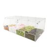 FixtureDisplays 24 X 12 X 8" Acrylic Candy Bin Plaxiglass Organizer 4 Compartments Display Bin for Candy, Cereal, Chocolate Coffee Beans, Stackable Assembly Video Provided 100827-NEW-FBA view 1