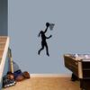 Sweetums Signatures Basketball Girl Layup Wall Decal - Sports Nursery and Kids Room Locker Room Wall Decor Wall Sticker Vinyl Wall Decal view 3