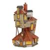 Department 56 Polyresin, Plastic, Stone Powder, Harry Potter Village The Burrow Lit Building, 9.06 Inch, Multicolor view 1