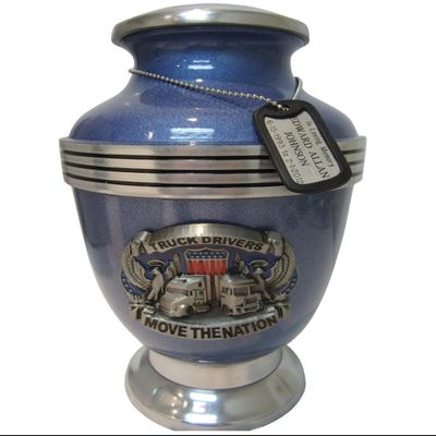 229 Trucker/Driver Adult Blue Cremation Urn