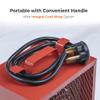 Comfort Zone CZ290 NEMA 6-30P 4,800-Watt Fan-Forced Industrial Heater, Integrated Thermostat Control, Heavy Gauge Steel, Carry Handle with Rubber Feet and Overheat Protection, Red view 4