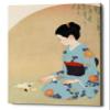 Epic Graffiti 'Cat And Woman' by Sai Tamiya, Canvas Wall Art, 12"x16" view 1