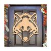 Celtic Wolf Wooden Wall Decor art by G.DeBrekht 93165H-18 - Designocracy view 1