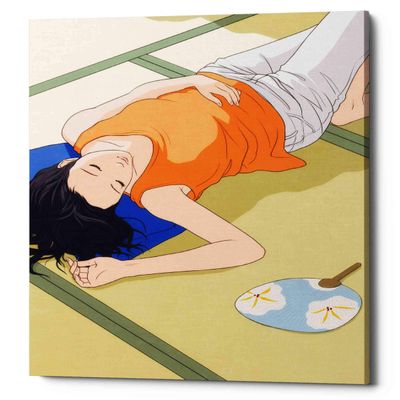 Epic Graffiti 'Sleeping Woman' by Sai Tamiya, Canvas Wall Art, 12"x16"