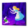 Epic Graffiti 'Alice's and the Rabbit' by Sai Tamiya, Canvas Wall Art, 18"x16" view 1