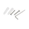 Aexit Aluminium Alloy Home Hardware Silver Tone Wall Mounted Spring Type Hair Dryer Holder Model:52as388qo168 view 2