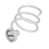 Aexit Aluminium Alloy Home Hardware Silver Tone Wall Mounted Spring Type Hair Dryer Holder Model:52as388qo168 view 3