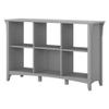 Bush Home Salinas 6 Cube Organizer in Cape Cod Gray, Office Storage Solution, Home Organizer with Open Shelving, Compact Unit for Books and Supplies view 1