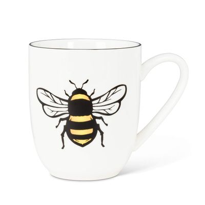 Abbott Collection Yellow Bee Belly Mug-4.5"H(16oz), 4.5 inches high, Tumbler