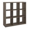 ClosetMaid 4590 Heavy Duty Decorative Bookcase Open Back 9-Cube Storage Organizer in Graphite Gray with Hardware for Closet, Home, Office, or Toys view 1