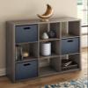 ClosetMaid 4590 Heavy Duty Decorative Bookcase Open Back 9-Cube Storage Organizer in Graphite Gray with Hardware for Closet, Home, Office, or Toys view 2