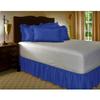 Amuze Bedding Egyptian Cotton 300 Thread Count 1 PC Tailored Single Ruffled/Dust Ruffle Bed Skirt (Royal Blue, Twin, Drop Length 15 Inches) view 2