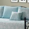 Home Soft Things 6 Piece Quilted Microfiber Daybed Bedding Cover Set, Soft Lightweight Cozy All Season Coverlet Quilt Set with Bedskirt, Matching Shams, Decorative Pillow, 75" x 39", Emma Teal view 3