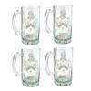 Brown Coat of Arms Beer Stein, 16oz Glass with Irish Heraldry Design  Personalized Engraving view 1