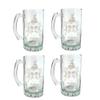 Collins Irish Family Coat of Arms 16oz Beer Stein Set of 4  Personalized Heraldic Engraving view 1