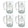 Ryan Irish Family Coat of Arms Beer Stein Set of 4  16 oz Personalized Heraldic Engraving view 1
