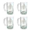 Wilson Irish Family Coat of Arms 16oz Beer Stein Set of 4: Free Shipping & Personalized Engraving view 1