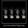 Burnett Scottish Clan Crest Beer Stein Set of 4  16oz Personalized Heraldic Engraving view 4