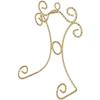 Bard's Shiny Gold-toned Wall Mountable Cup and Saucer Hanger, 7.25" H x 5" W x 2.75" D view 2