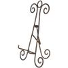 Bard's Scroll Antique Gold-toned Collapsible Easel Stand, 15" H x 9" W x 8.5" D (For 10" - 11.5" Plates) view 1