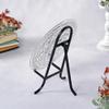 Bard's Antique Black Wrought Iron Easel, 8.75" H x 7" W x 4" D (For 7.5" - 12" Plates) view 3