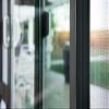 Sliding Glass Door Draft Stopper | Energy-Efficient Weatherstripping for Sliding Door Pet Panels | Dog and Cat Door Compatible | Universal Fit & Easy Installation | Black, 81" Length view 2