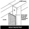 Sliding Glass Door Draft Stopper | Energy-Efficient Weatherstripping for Sliding Door Pet Panels | Dog and Cat Door Compatible | Universal Fit & Easy Installation | Black, 81" Length view 4