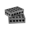MH GLOBAL Set of 2 Pieces 25x50x75mm Precision Blocks 23 Holes Parallel Clamping Milling view 2