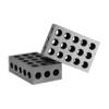 MH GLOBAL Set of 2 Pieces 25x50x75mm Precision Blocks 23 Holes Parallel Clamping Milling view 3