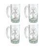 Gordon Scottish Clan Crest Beer Stein 16 oz Set of 4  Personalized Heraldic Engraving view 1