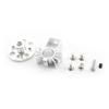 Aexit RC Fixed Electrical equipment Wing Airplane 22mm Brushless Motor Silver Tone Metal Holder Stand Kit view 1