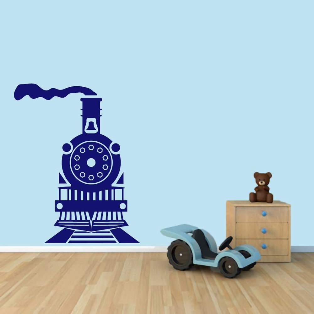 Sweetums Signatures Train Wall Decal, Kids Bedroom Wall Murals Graphics Decor Stickers