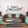 Sweetums Signatures The Love of A Family is Life's Greatest Blessing Wall Decal 60" Wide x 20" Tall Black view 1
