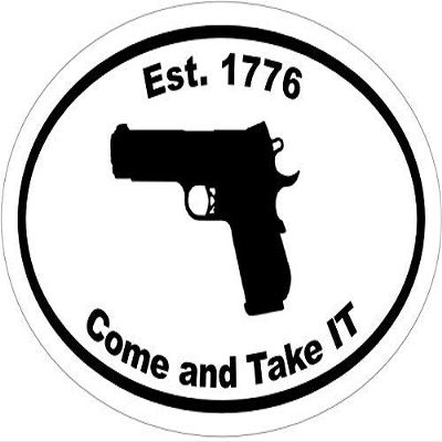ION Graphics Magnet 1911 Gun - Est. 1776 Come and Take It 1911 Vinyl Magnet - Vinyl Magnet - Perfect Gun Gifts - Made in The USA Size: 4.7 x 3.3 inch