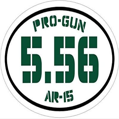 ION Graphics Magnet Ar-15 - Green 5.56 PRO Gun Vinyl Magnet - 5.56-2nd Amendment Vinyl Magnet - Ar-15 Magnet - 2nd Amendment Gift - Made in The USA Size: 4.7 x 3.3 inch