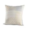 LR Home Peach Cream Kantha Throw Pillow, 20"X20" view 4