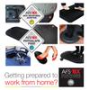 Floortex AFS-TEX 4000X Black Active Anti Fatigue Comfort Mat 20" x 30" view 3