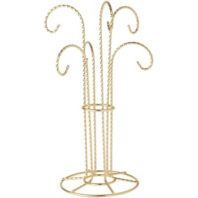 Bard's 6 Arm Gold-Toned Ornament Stand, 12" H x 6" W x 6" D, Pack of 2