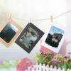 10pcs Kraft Paper Photo Frame with Wood Clips and Jute Twine, DIY Picture Frame Mat Cardboard Hanging Wall Decoration for Wedding Brithday Party Craft, 4 x 6 Inch view 4