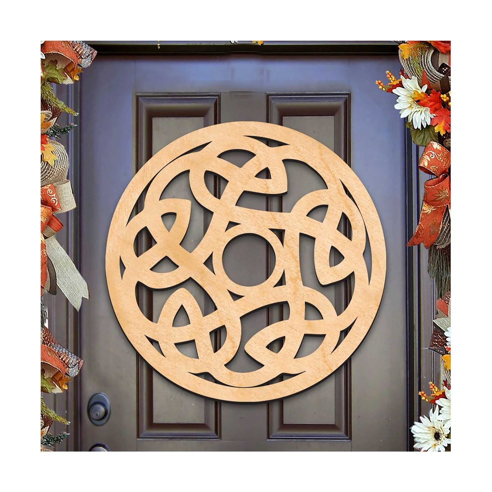 Celtic Spiral Wooden Wall Decor art by G.DeBrekht 93164H-18 - Designocracy