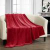 Chic Home Gaten Throw Blanket Cozy Super Soft Ultra Plush Micro Mink Fleece Decorative Design50 x 60, 50 x 60, Red view 1