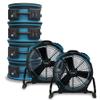 XPOWER X-35AR Pro Industrial Axial Fan  withstands High Temperatures - with Built-In Power Outlets and Variable Speed Control - No Heat - Blue (6) view 1