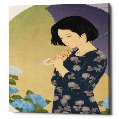 Epic Graffiti 'Ajisai' by Sai Tamiya, Canvas Wall Art, 12"x18"
