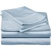 Mattress-Homes 4 Piece Bed Sheet Set Ultra-Luxurious 100% Long Staple Soft Cotton Sheets 16" Deep Twin Size Machine Washable Bedding, Twin Sheets Set Light Blue Solid view 1