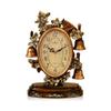 CLOCKZHJI Retro Desk Clock and Table Clock Retro Table Clock, European Antique Classic Desktop Clock, Living Room Mute Creative Table Clock Pendulum Pieces (Dark) Shelf Clock (Color : Large) view 1