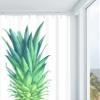 Becan Pineapple Shower Curtain Watercolor Pineapple Tropical Fruit Green Yellow Polyester Fabric Bathroom Shower Curtain 72X72 Inches view 4