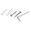 Aexit Space Aluminium Home Hardware Antique European Style Spring-Type Hair Dryer Holder w Screw Model:70as164qo690 view 2