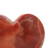 Innovative Surface Art Red Agate Stone Heart with Wood Stand (Heart #13) view 2