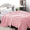 Bedsure GentleSoft Fleece Blankets Queen Size Pink - Valentines Blanket Soft Lightweight Plush Fuzzy Cozy Luxury Throw Microfiber 90x90 inches view 2